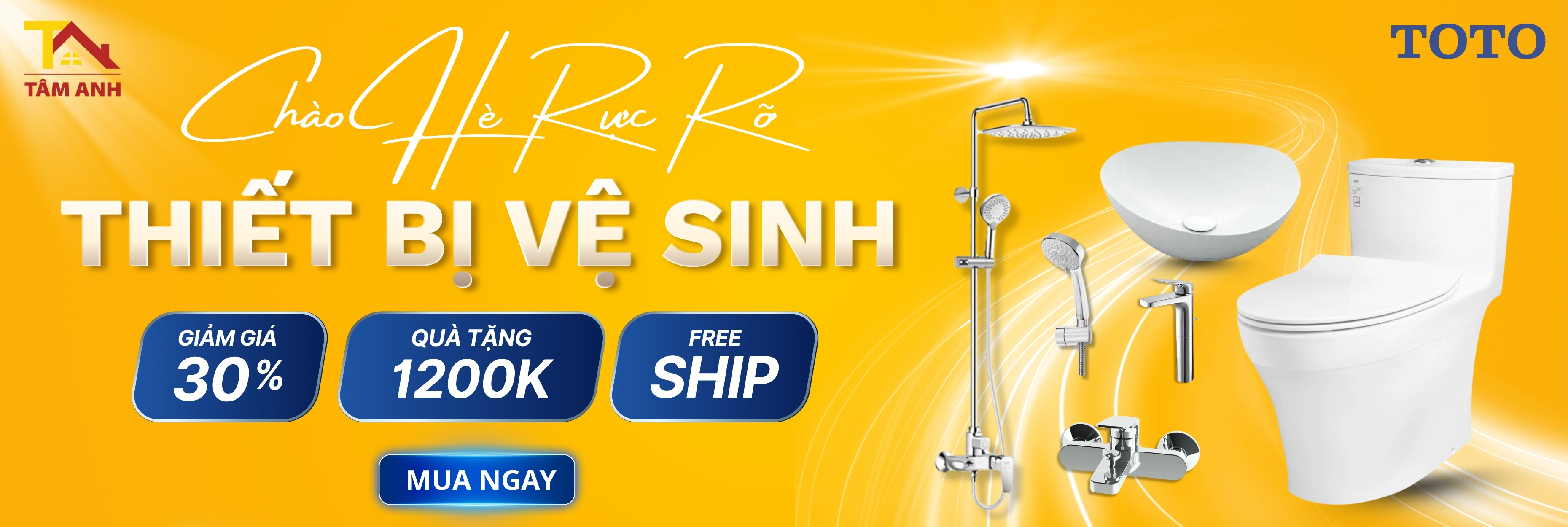 Mua thiết bị vệ sinh <br> Tặng quà 1200k
